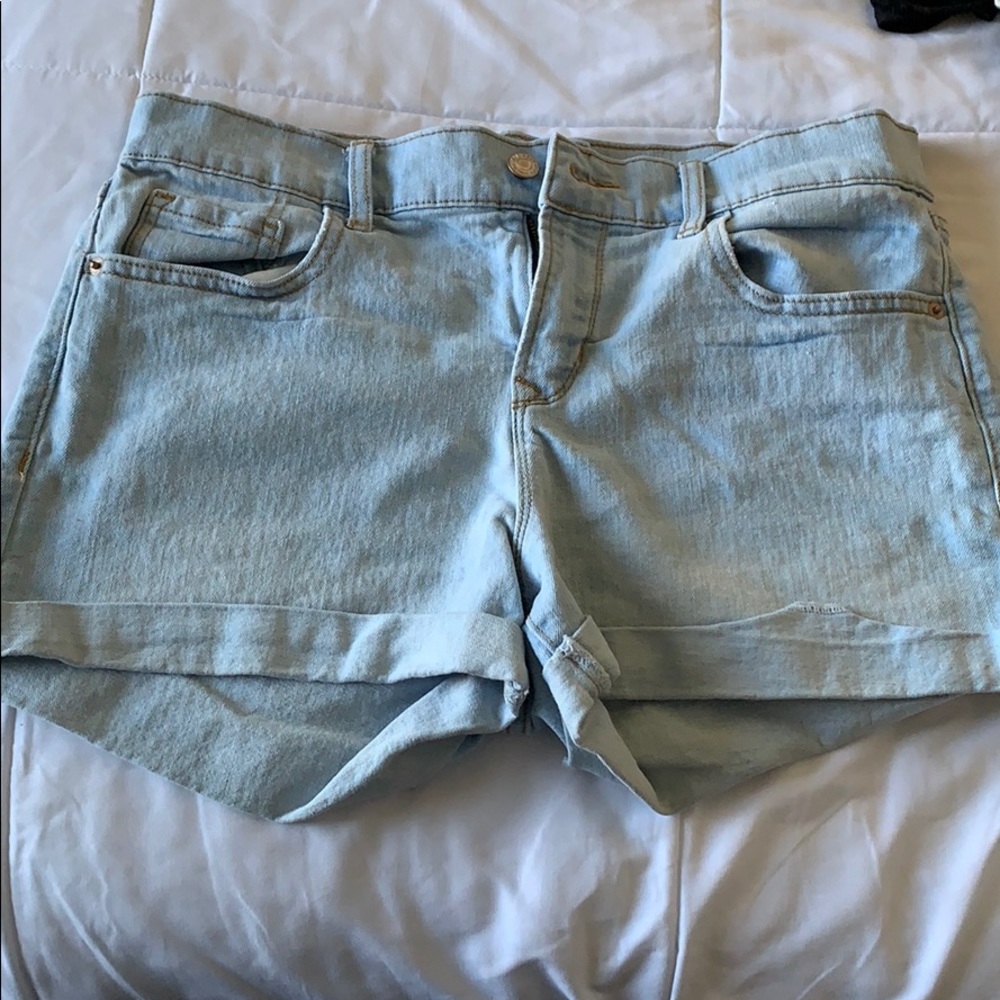 Light Wash Blue Jean Shorts